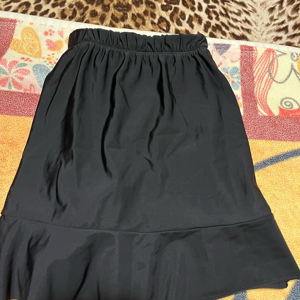 Black swim skirt